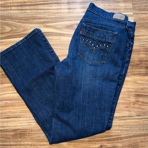 Levi's 515 Women's Dark Blue Boot Cut Jeans 12 12M